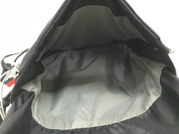 K12-074-142【中古】MAMMUT マムート Lithium Zip 24L BLACK 2510-03450-0001-1224 バックパック リュックサック レインカバー付 ※汚れ有_画像5