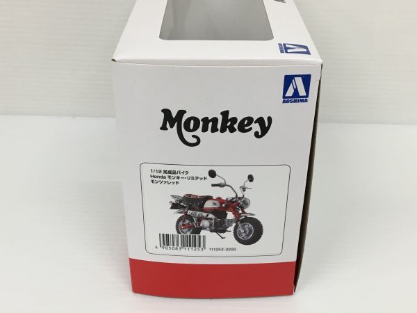 K11-509-1219-069▲【新品/送料無料】1/12 完成品バイク HONDA Monkey ホンダ モンキー・リミテッド モンツァレッドの画像2