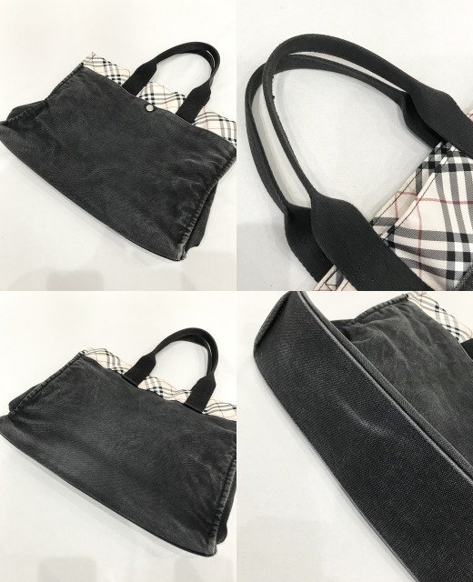 BURBERRY BLUE LABEL キャンバス トートバッグ ノヴァ ノバ チェック ZAE28-322-09 バーバリー ブルーレーベル 三陽商会■1215X①_画像10