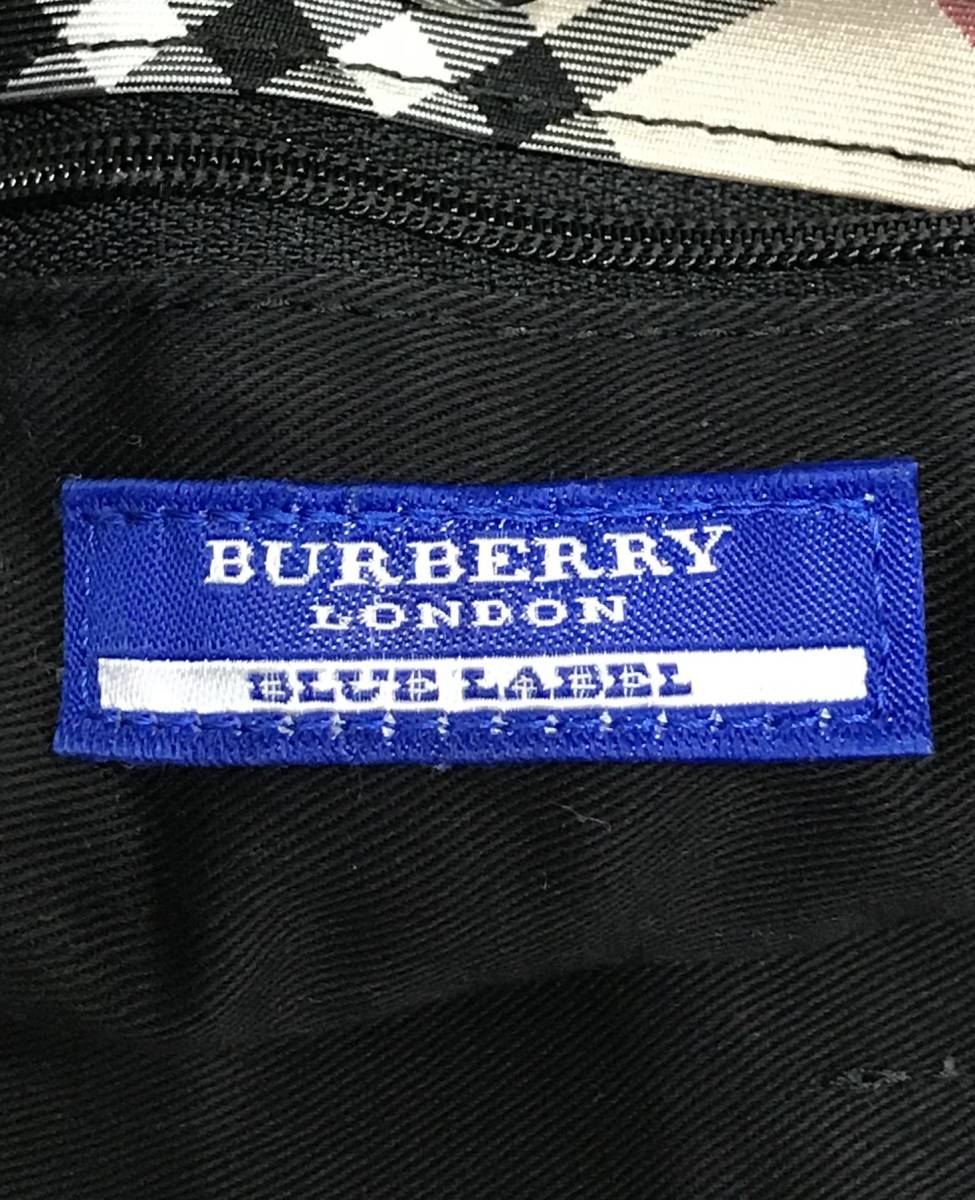 BURBERRY BLUE LABEL キャンバス トートバッグ ノヴァ ノバ チェック ZAE28-322-09 バーバリー ブルーレーベル 三陽商会■1215X①_画像6