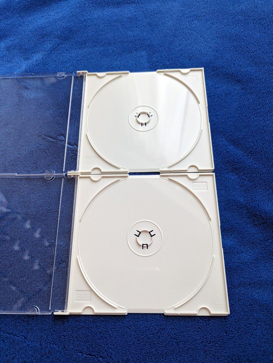 CD DVD 空ケース スリムタイプ  8枚セット　白ケース