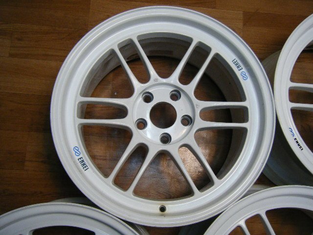 IB-045 エンケイ ENKEI M.A.T 18×9.5J 5H-114.3 +38 (4本) 軽量 中古良品 送料は全国一律6600円 離島を除く_画像4