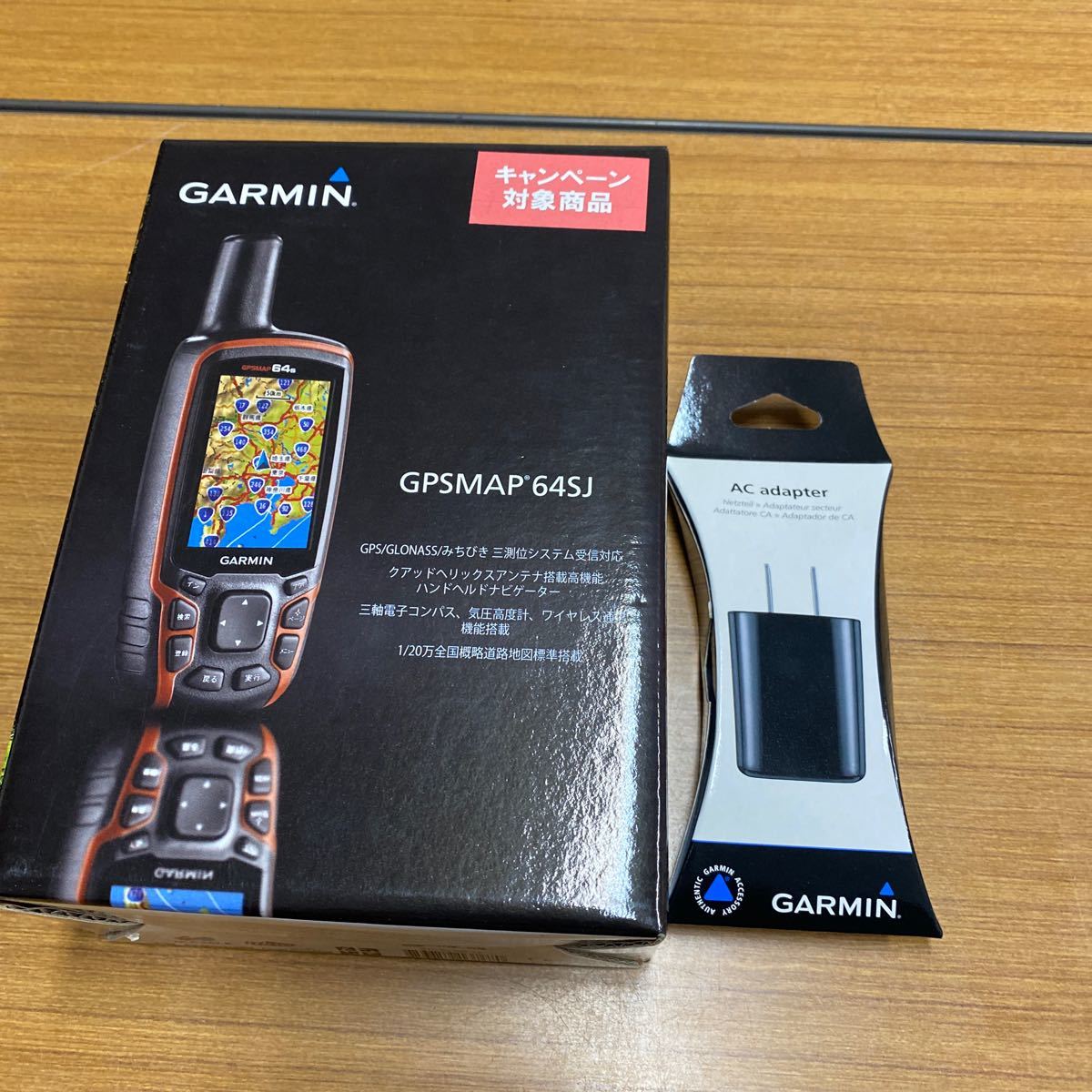 101 GARMIN GPSMAP 64SJ ハンディGPS 専用バッテリー搭載 ACアダプター付き [20231226]_画像10