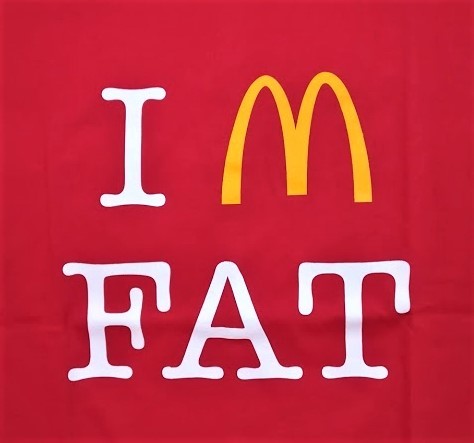 I’ｍ FAT★おもしろＴシャツ★ギャグＴシャツ★赤★レッド★Ｌサイズ★コットン１００％★激安★_画像2