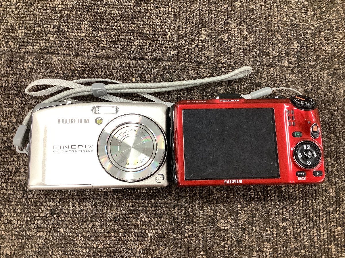 【美品】2個セット　FUJIFILM 富士フィルム　Finepix F600 EXR コンパクトデジタルカメラ　充電器付き　SDカード付属　デジカメ　SDカード