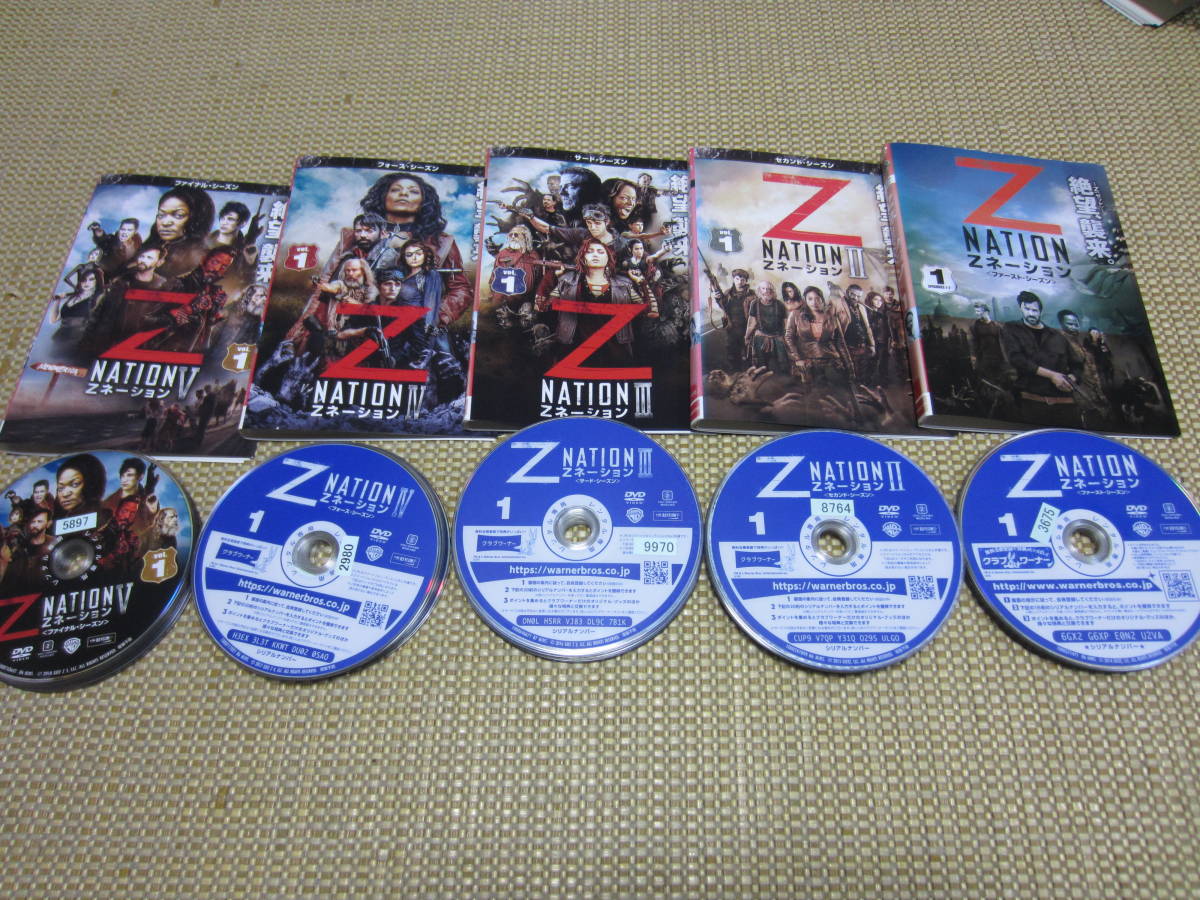 Zネーション 全シーズンDVD37枚セット 日本語吹替有 ★Z NATION★レンタル落ち DVD★全巻セット★ケース無し★海外ドラマ★ゾンビ_日本語吹替有