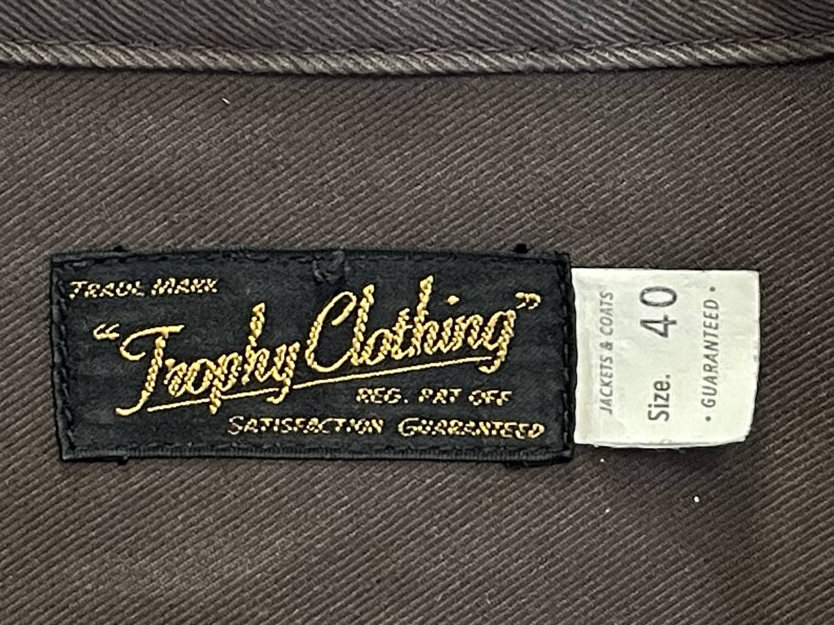 ＵＳＥＤ　トロフィークロージング　TROPHY CLOTHING　ワークジャケット　サイズ４０/Ｌ　日本製_画像4