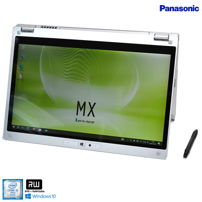 訳あり スタイラスペン付 2in1タブレット Panasonic Let's note MX5 Core i5 6300U メモリ8G M.2SSD256G Wi-Fi マルチ カメラ Windows10_画像1