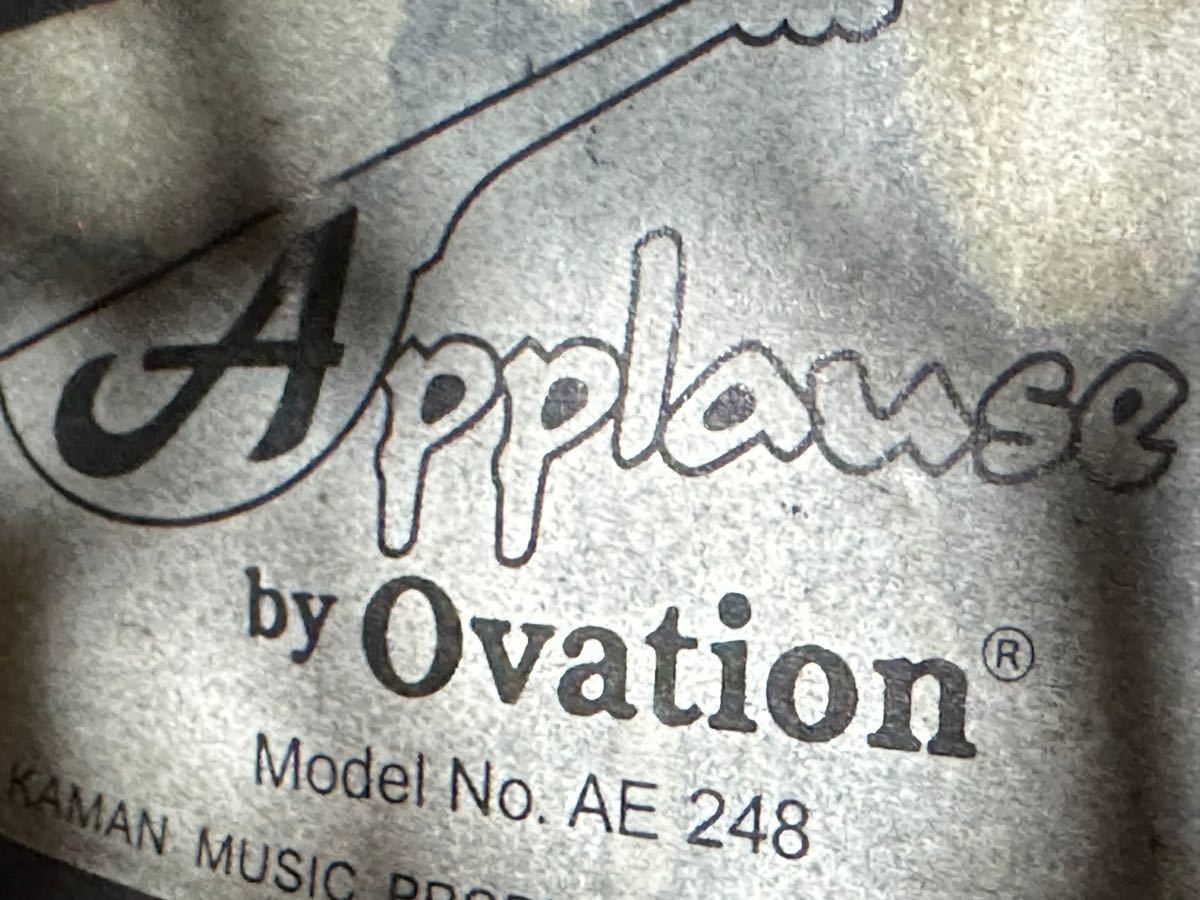 オベーション Applause by ovation AE 248 Guitar Body アコースティック ギター アプローズ ボディ 楽器 エレアコ /ケース付き//中古品_画像10