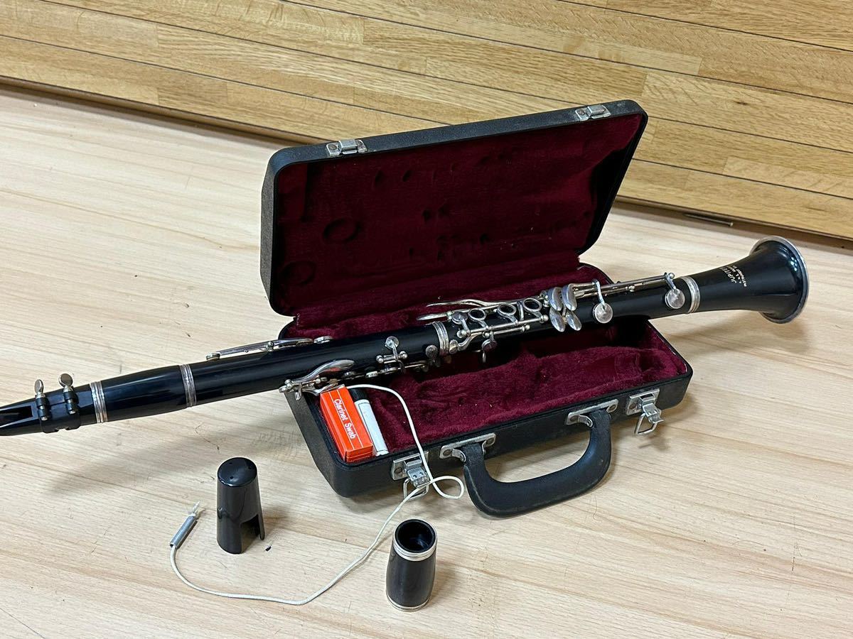 クラリネット ジュピター Clarinet JUPITER SCL-631 管楽器 /楽器 演奏 /ハードケース付き / ブラック 黒色 コルク/動作確認済み/中古品/_画像5