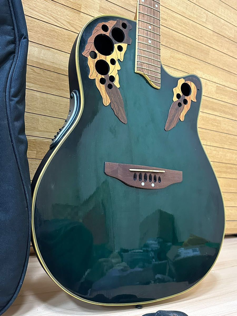 オベーション Applause by ovation AE 248 Guitar Body アコースティック ギター アプローズ ボディ 楽器 エレアコ /ケース付き//中古品_画像3