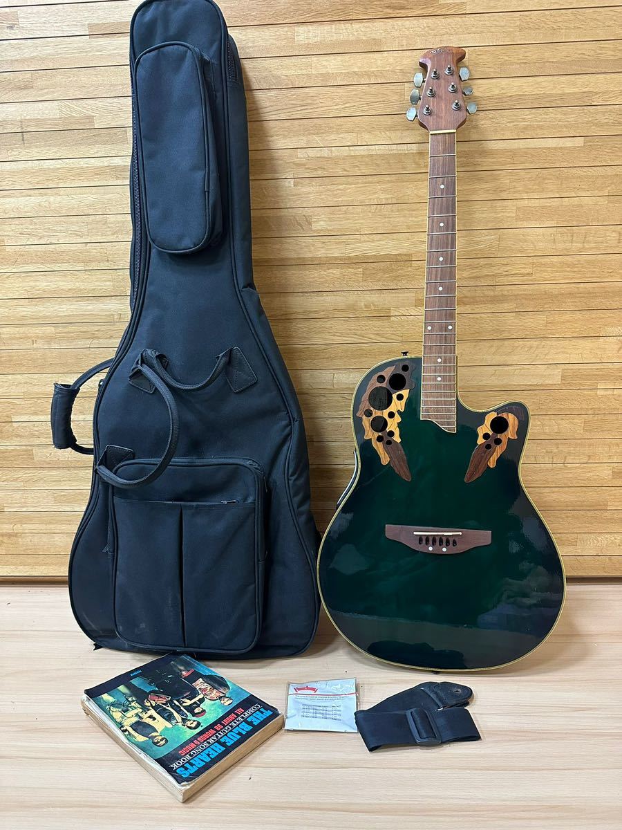 オベーション Applause by ovation AE 248 Guitar Body アコースティック ギター アプローズ ボディ 楽器 エレアコ /ケース付き//中古品_画像1