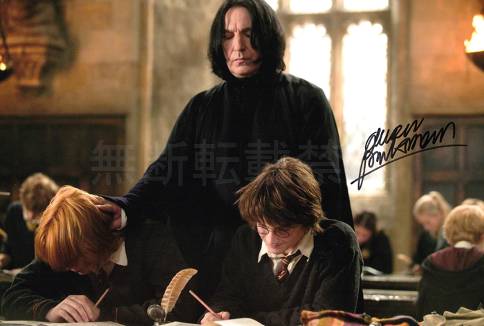 アラン・リックマン 直筆サインフォト ハリーポッター Alan Rickman_画像1