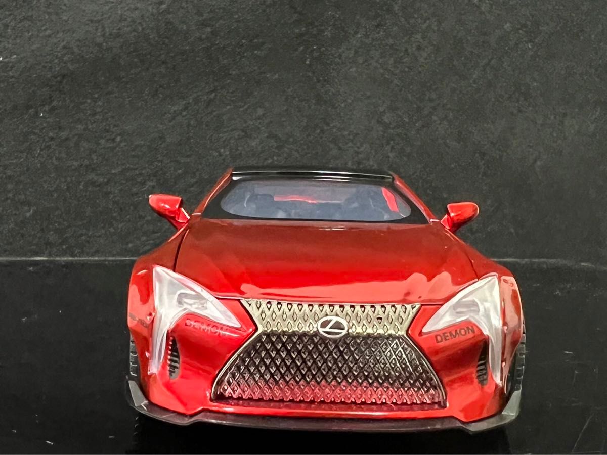 レクサス LEXUS LC500 レッド ミニカー 1/32　H138