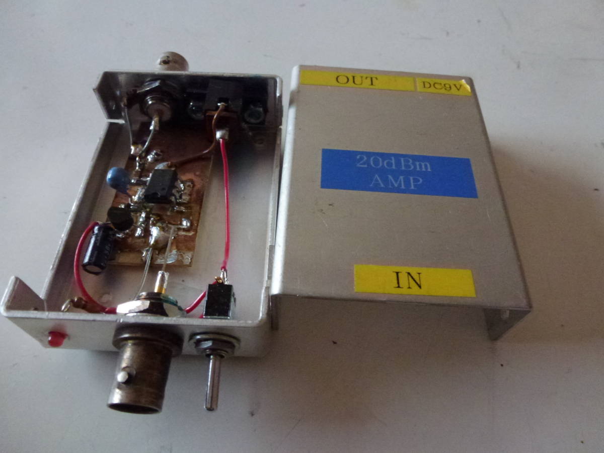 RFアンプ　Mini-Circuits ZX60-6013E-S＋　他合わせ７台不明のものあり_手作り　20dBmアンプ