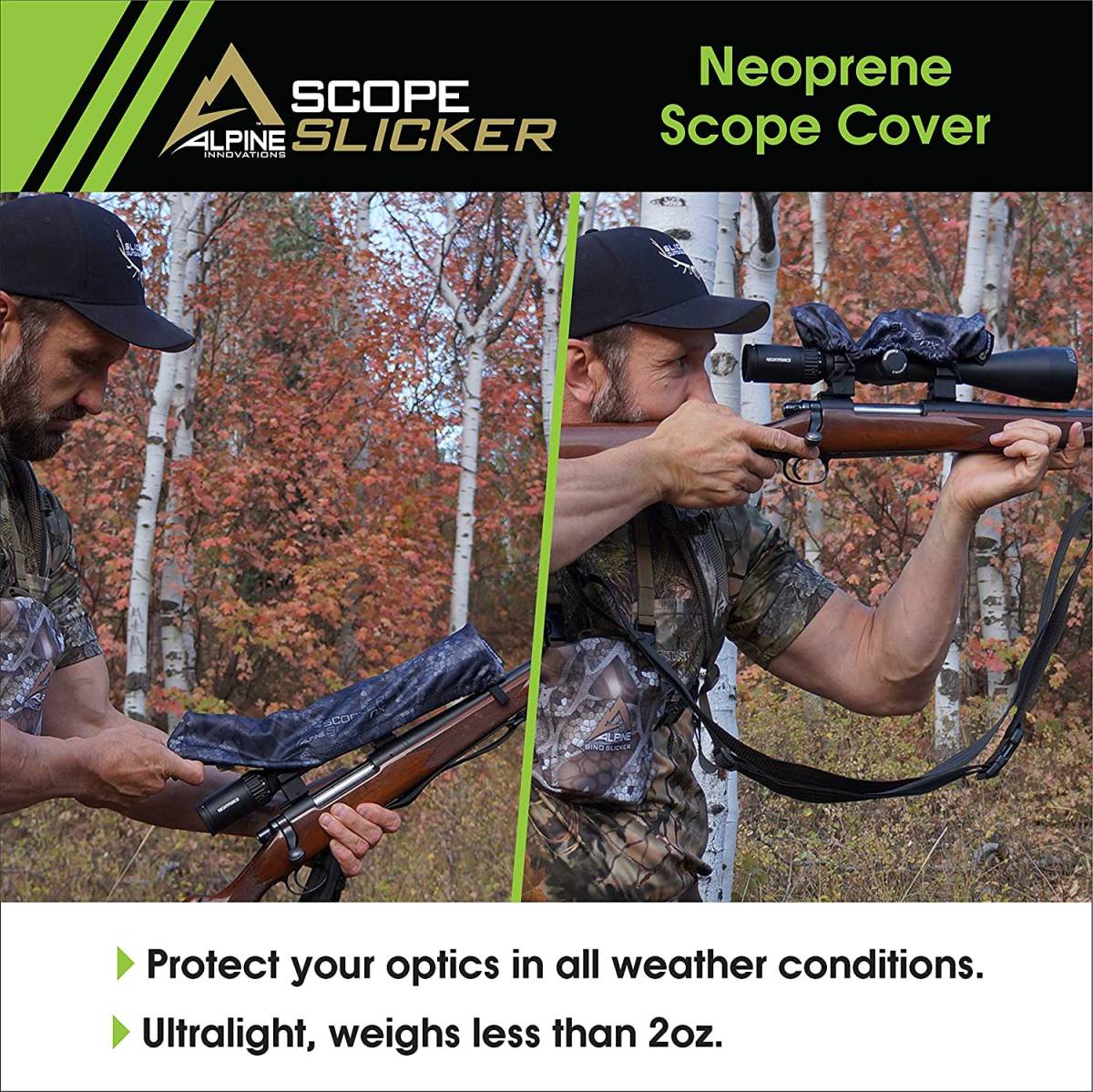 新品国内在庫 米国Alpine Innovation社製 スコープスリッカー スコープカバー 射撃 狩猟