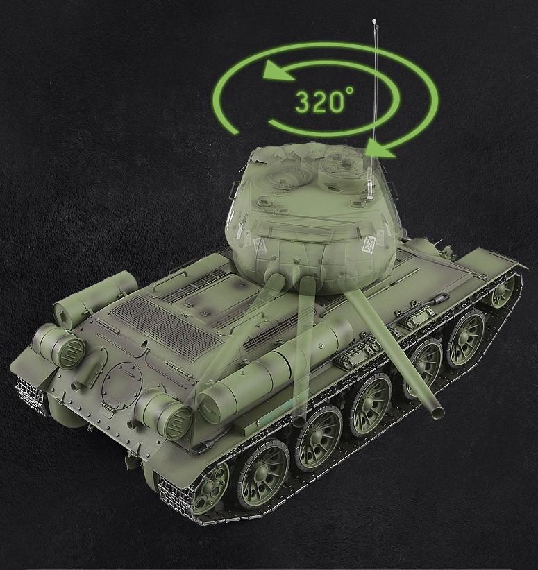 1/16サイズ戦車ラジコン　ソ連T34　ヘンロン3909-1　基板7.0_画像4