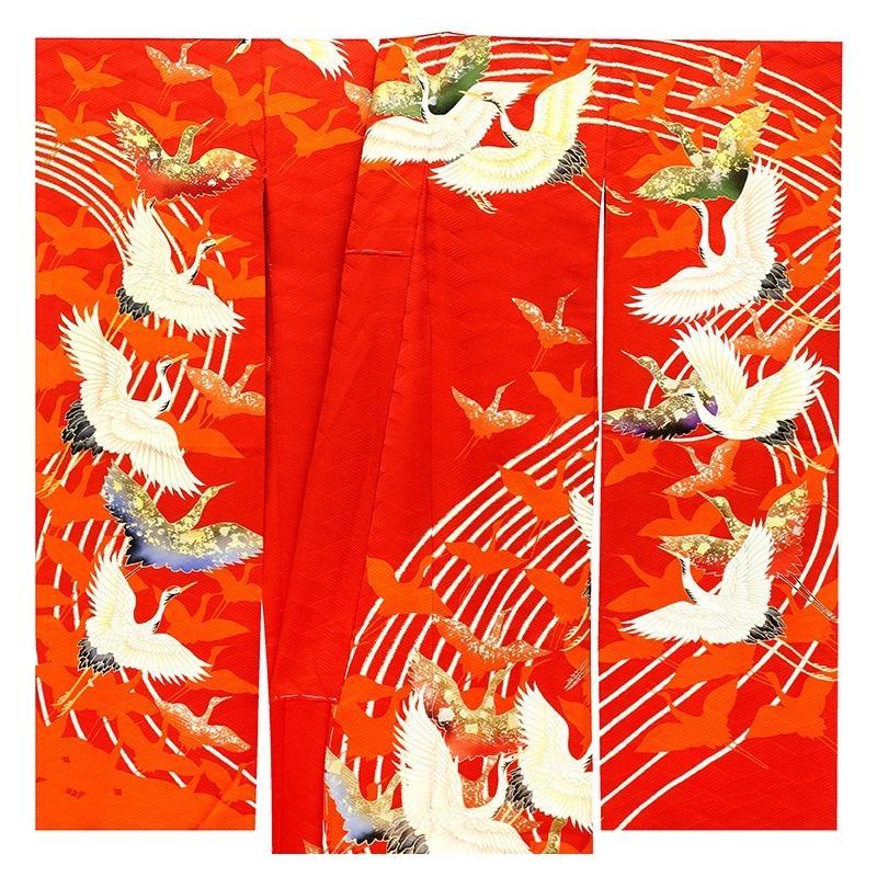 * store modified equipment * stock one . sales![.. free ] Kyouyuuzen industrial arts hand ..,book@ gold, hand embroidery * gorgeous festival Mai crane map long-sleeved kimono * coming-of-age ceremony, wedding, photo .. goods (s0851r)