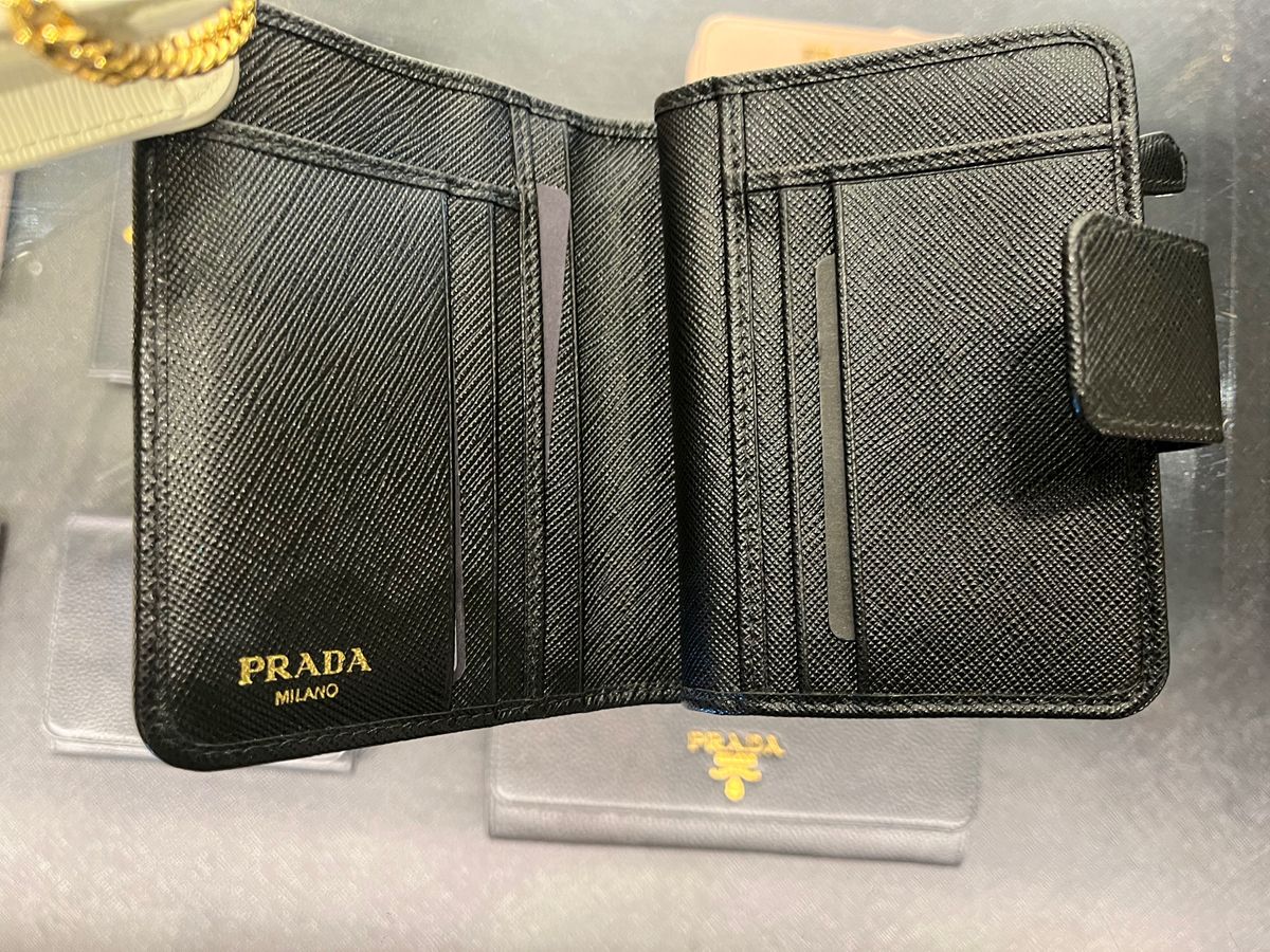 PRADA折り財布 サフィアーノ×ナイロンプラダ 折り財布&コイン PRADA折り財布 サフィアーノ×ナイロンプラダ 折り財布&コイン