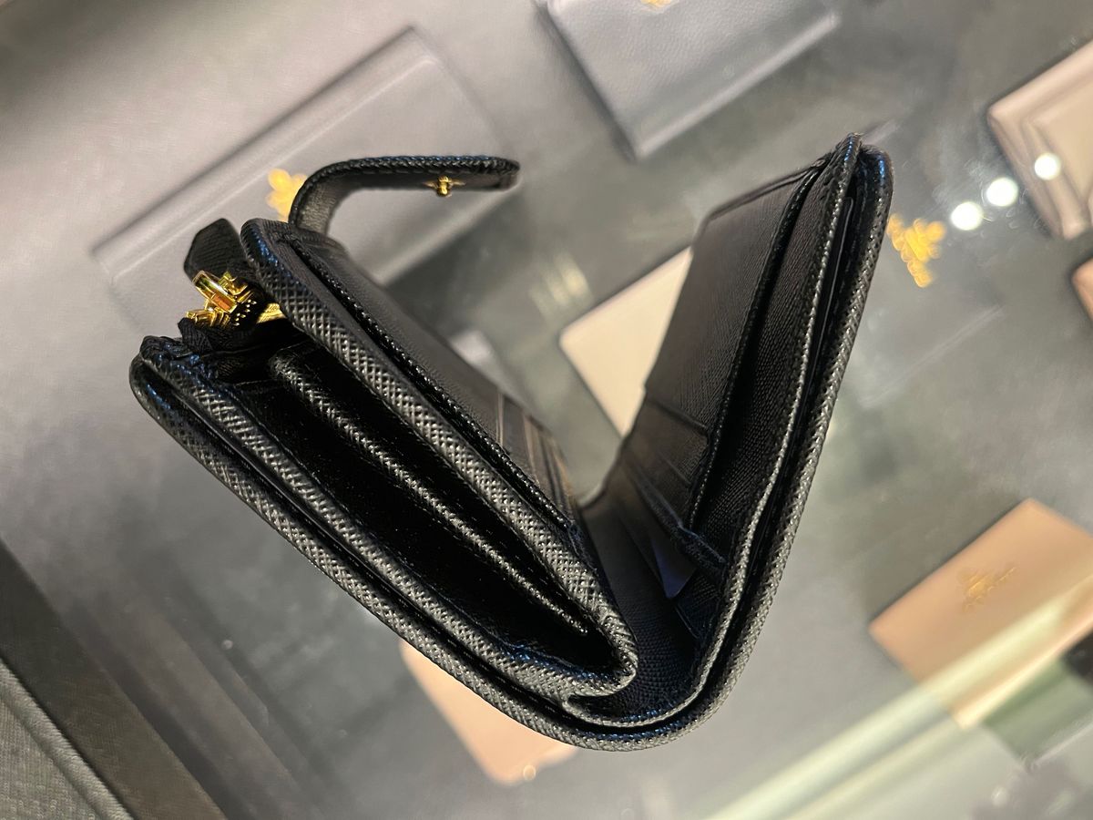PRADA折り財布 サフィアーノ×ナイロンプラダ 折り財布&コイン PRADA折り財布 サフィアーノ×ナイロンプラダ 折り財布&コイン