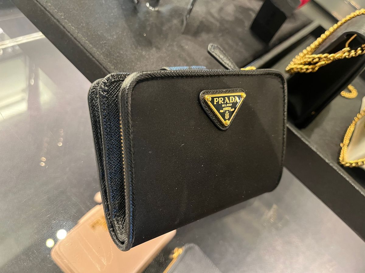 PRADA折り財布 サフィアーノ×ナイロンプラダ 折り財布&コイン PRADA折り財布 サフィアーノ×ナイロンプラダ 折り財布&コイン