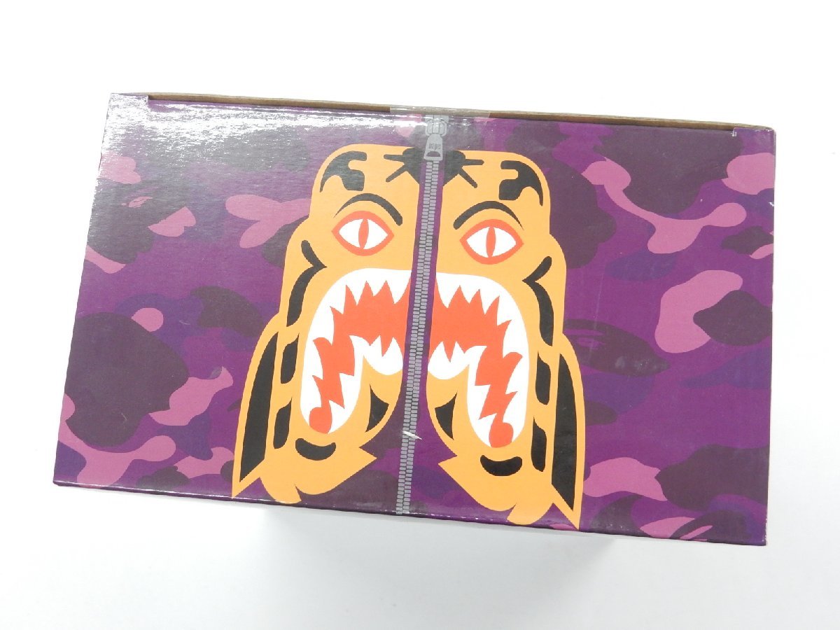 【未開封】BE@RBRICK BAPE(R) CAMO TIGER 100％ & 400％ ［PURPLE］ベアブリック 紫 エイプ ベイプ コラボ_画像4