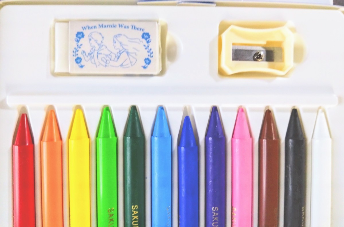 「想い出のマーニー/サクラクーピーペンシル」色鉛筆がシンポした/芯が折れにくく芯ばかりのカラーペンシル/消しゴムで消しやすい.2014年_画像4