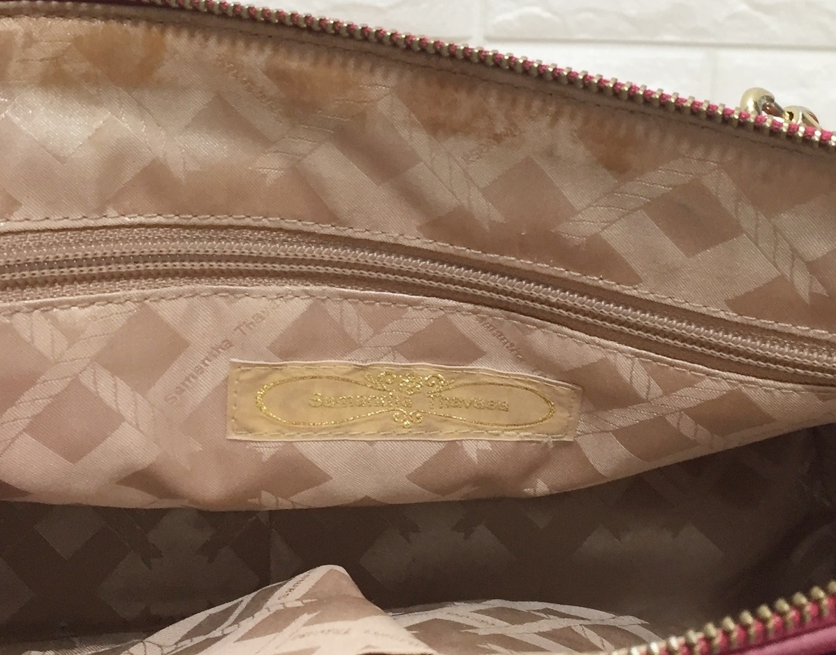 no18769 Samantha Thavasa Samantha Thavasa leather 2way shoulder tote bag 