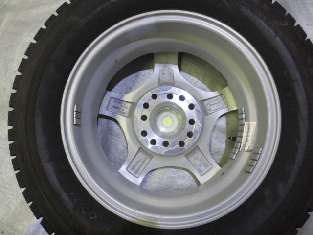 送料無料 weds Treffer 13×4J +43 100×4H マルチ穴 + VRX 155/70R13 9分山 中古 4本 ムーヴ ミライース ピクシスエポック プレオプラス_画像8