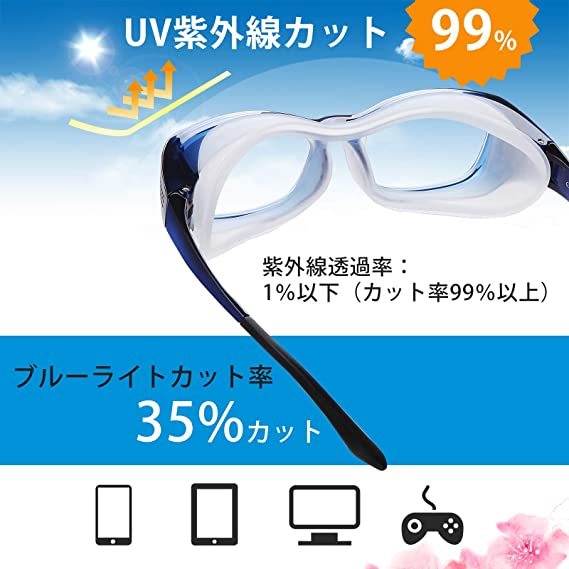 * pollen season ..* patent (special permission) equipped pollen glasses goggle cloudiness . cease blue light ultra-violet rays spray measures aroma slot attaching * stamp *