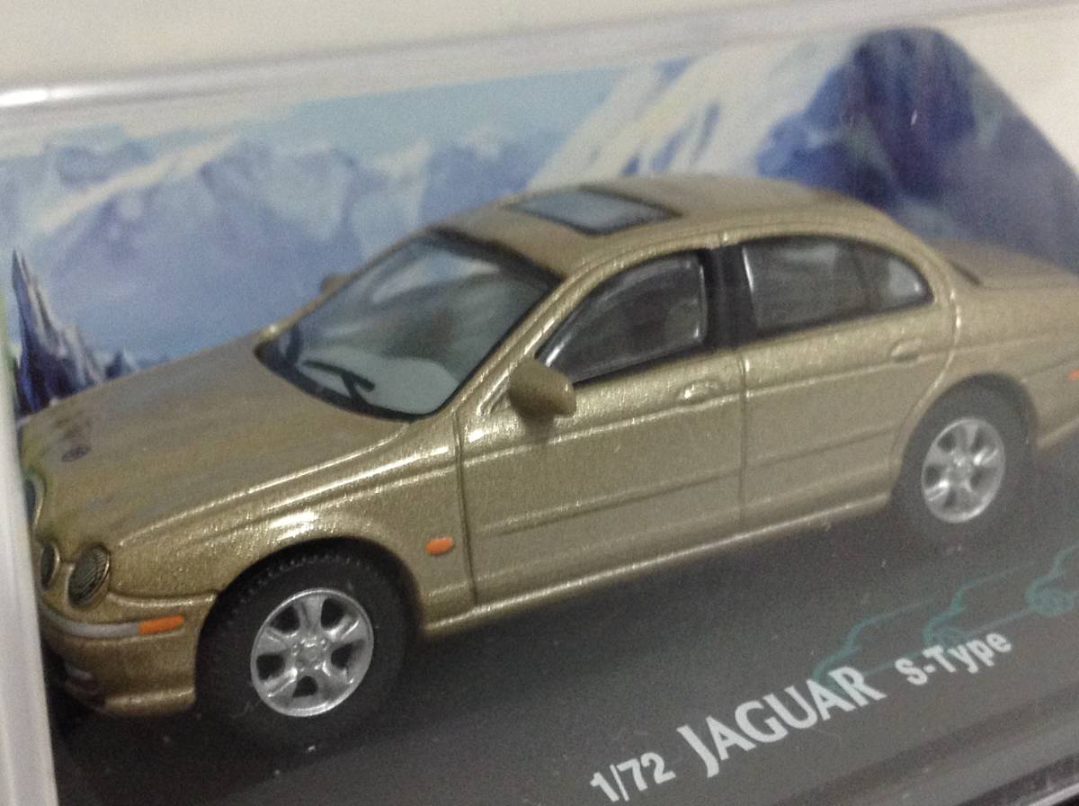 Jaguar ジャガー Sタイプ 4.0V8 3.0V6 SE 前期型 1999年式~ 1/72 約6.7cm キタハラ ホンウェル ミニカー 送料￥220 美品 B_クリアケースにスレキズがあります