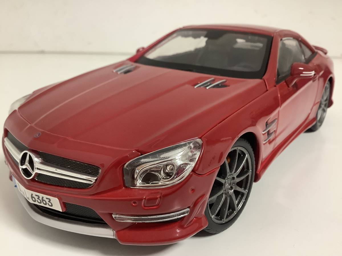 【送料無料ライン/39ショップ】 6代目 メルセデスベンツ SLクラス ミニカー マイスト 約25.5㎝ 1/18 2012年式~ BITURBO ツインターボ V8 5.5L R231 AMG SL63 乗用車