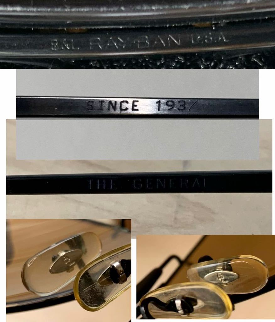 （1589M）B&L RayBan 50周年　1937 THE GENERAL ボシュロム　ティアドロップ　サングラス　入手困難　レイバン _画像5