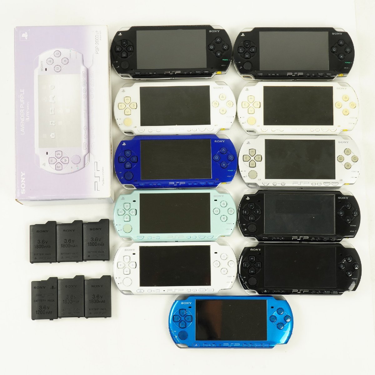 ジャンク品SONY PSP 本体計12台セット◇PSP-3000 3台/PSP-2000 3台/PSP