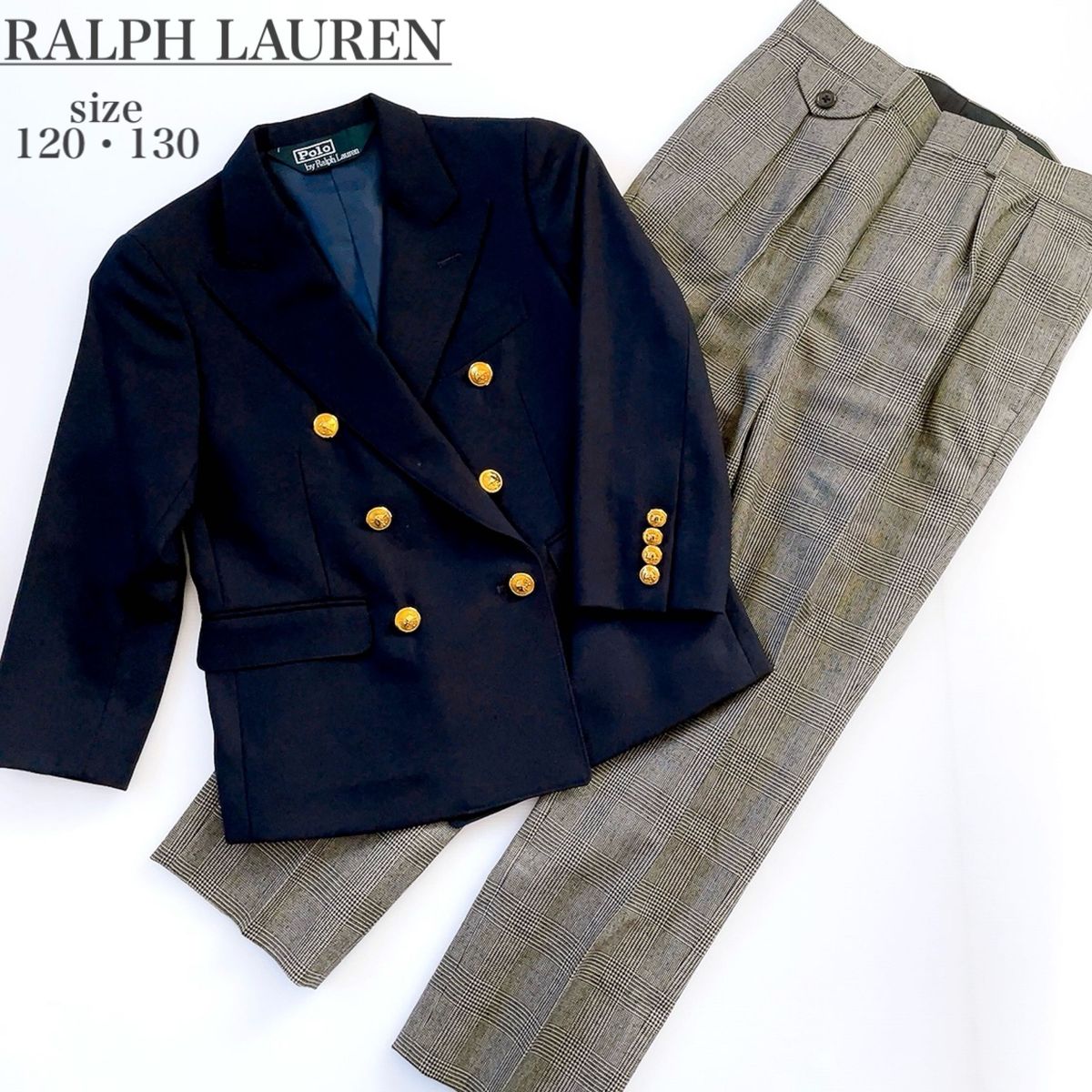 RALPH LAUREN ラルフローレン 120 130 男の子 男児 スーツ 紺ブレ