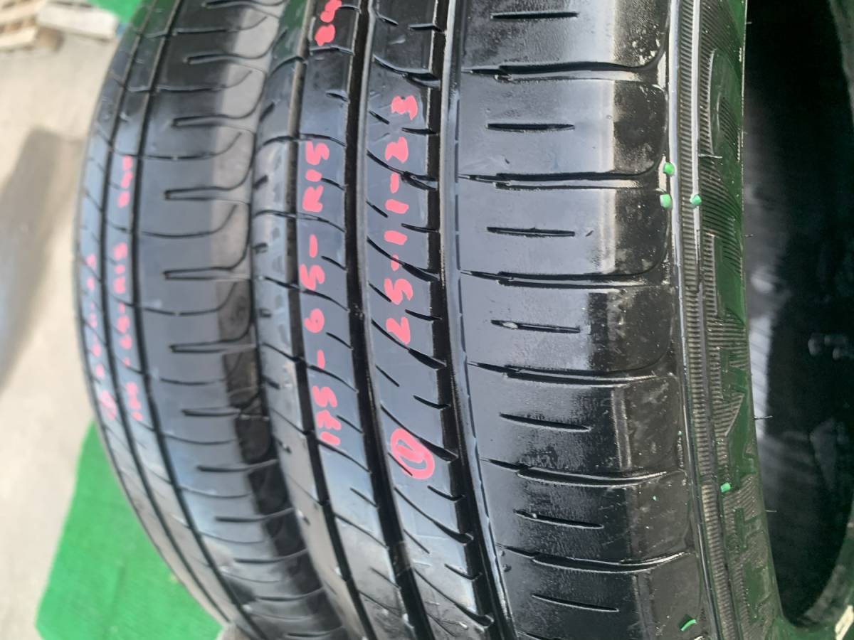 8.0分山 251123 DUNLOP ENASAVE タイヤ2本 175/65R15 84H アクア ヴィッツ キューブ フィット スイフト_画像5