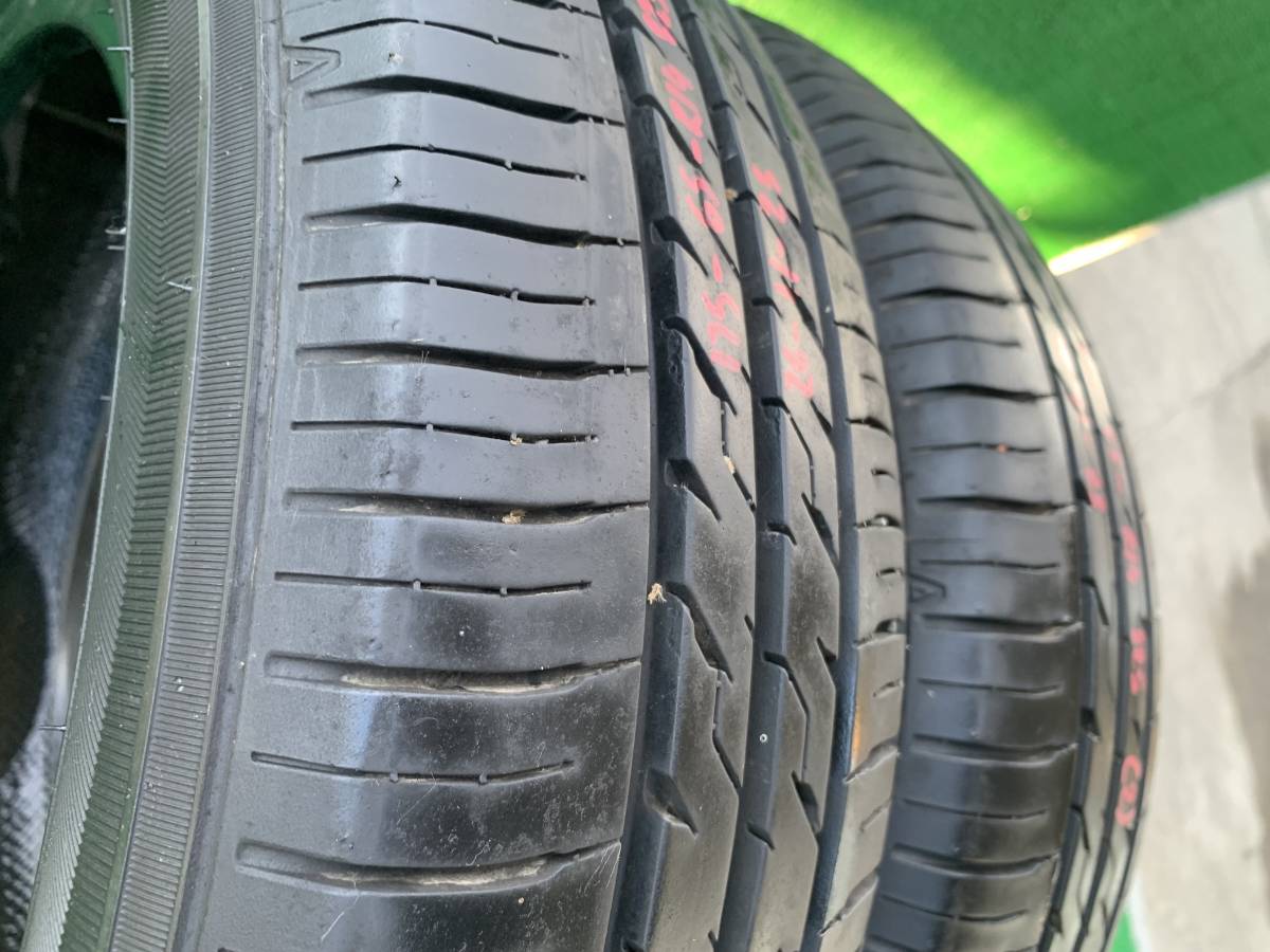 ●即決値段●製造X0619 261123 ECOFINE 8.5分山 タイヤ 2本セット 175/65R14 82S アクア カローラアクシオ フィールダー ポルテ ヴィッツ_画像5