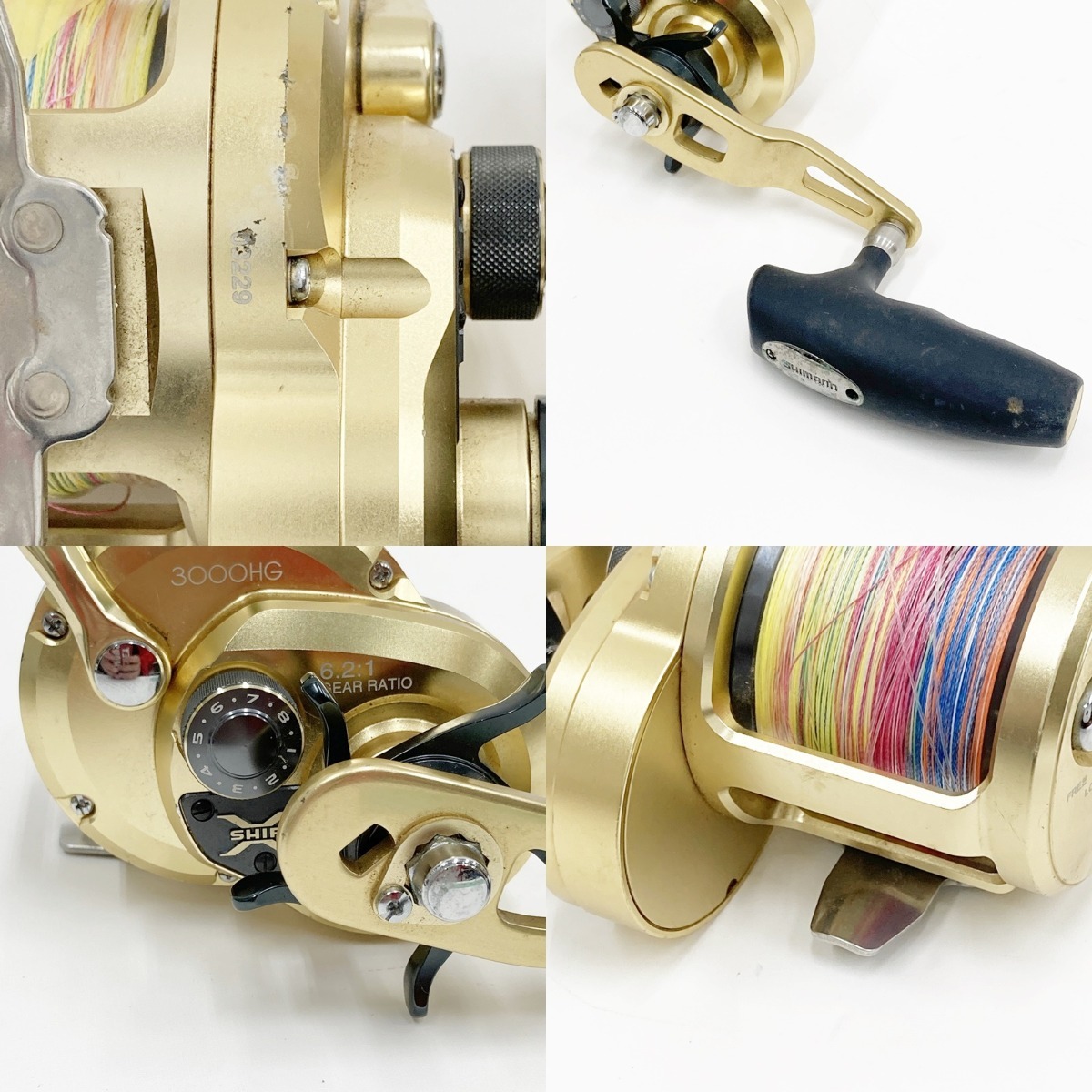 〇〇 SHIMANO シマノ OCEA JIGGER LIMITED 14 オシアジガーリミテッド 3000HG 03229 リール 傷や汚れあり_画像10