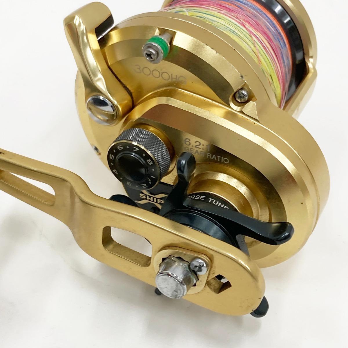 〇〇 SHIMANO シマノ OCEA JIGGER LIMITED 14 オシアジガーリミテッド 3000HG 03229 リール 傷や汚れあり_画像5