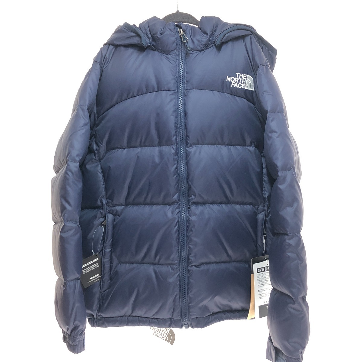 □□ THE NORTH FACE ザノースフェイス アコンカグアフーディ　140サイズ NDJ92259 ネイビー 目立った傷や汚れなし_画像1