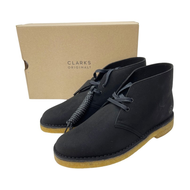 ◆◆ CLARKS クラークス 靴 デザートブーツ 25.5cm スエード ブラック 未使用に近い_画像1