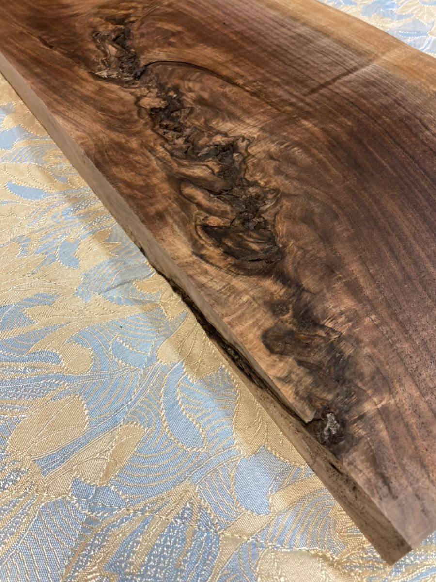 ウォールナット DDWN-10 DIY クラフト　高級木材　銘木　無垢材　片耳付板　レジン　棚板_画像5