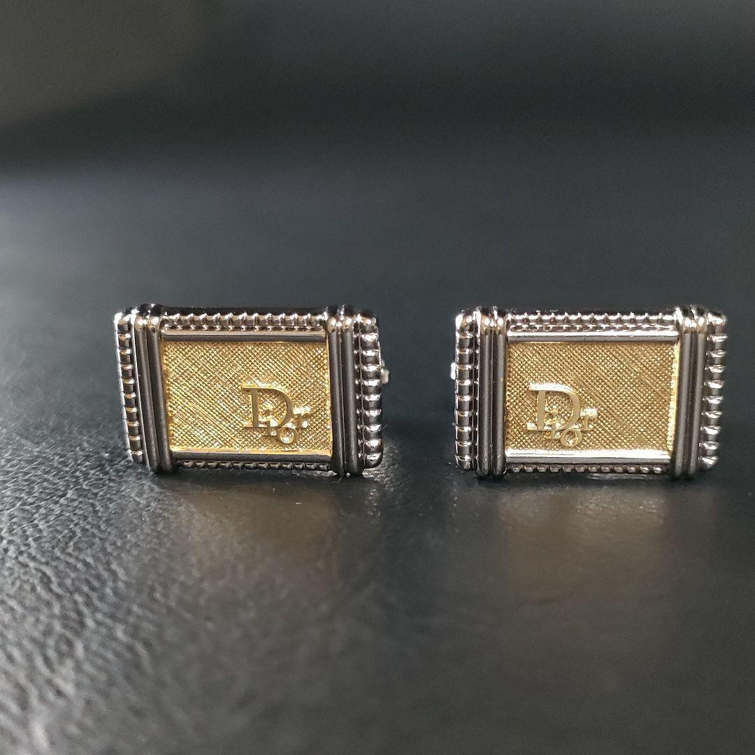 極美品】Dior ディオール カフス・タイピンセット ゴールド 極美品】Dior ディオール カフス・タイピンセット ゴールド