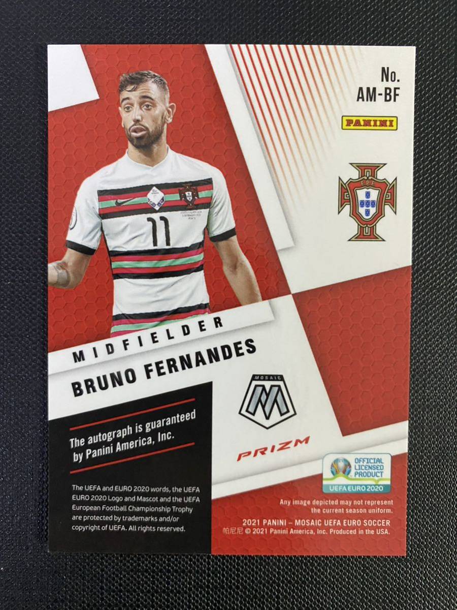 ブルーノ・フェルナンデス 2020 Panini Mosaic EURO Bruno Fernandes Mosaic Auto soccer 直筆サイン_画像2