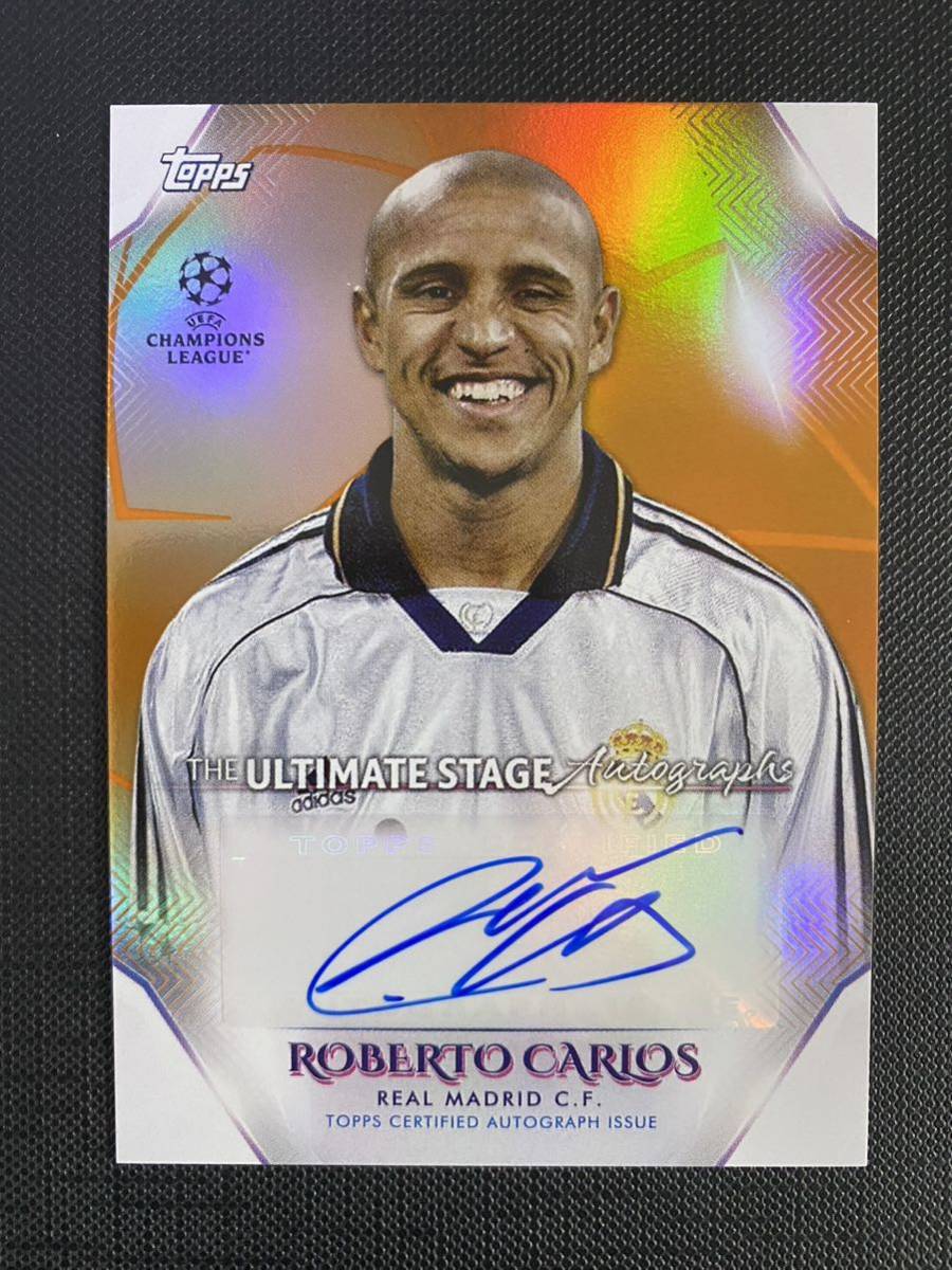 25枚限定 ロベルト・カルロス 2022-23 Topps Roberto Carlos Autograph AUTO Real Madrid 直筆サインカード_画像1