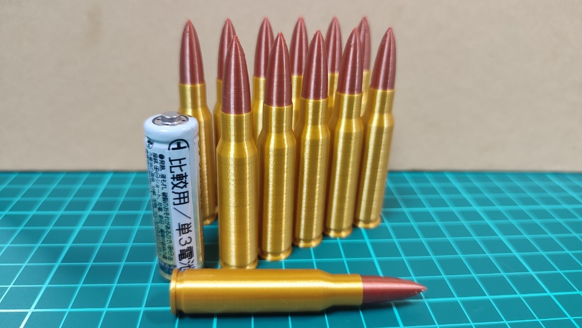 7.62x51mm NATO 弾風 ダミーカート 12個セット【送料無料】(検) .308 Winchester L96A1 SV-98 ウインチェスター_画像1