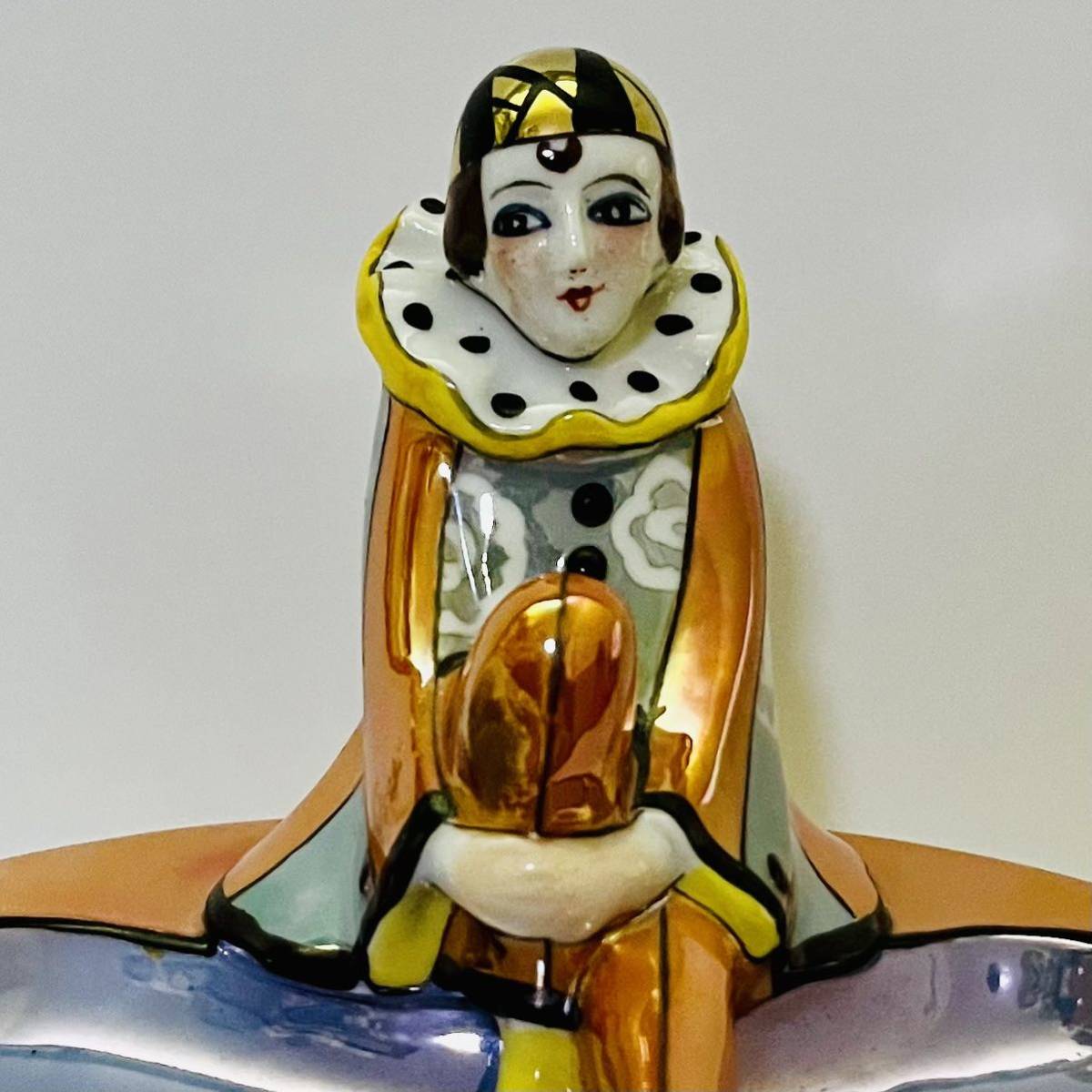 オールドノリタケ ノリタケ ピエロ ハーレクイン アールデコ オールドノリタケ ノリタケ ピエロ ハーレクイン アールデコ