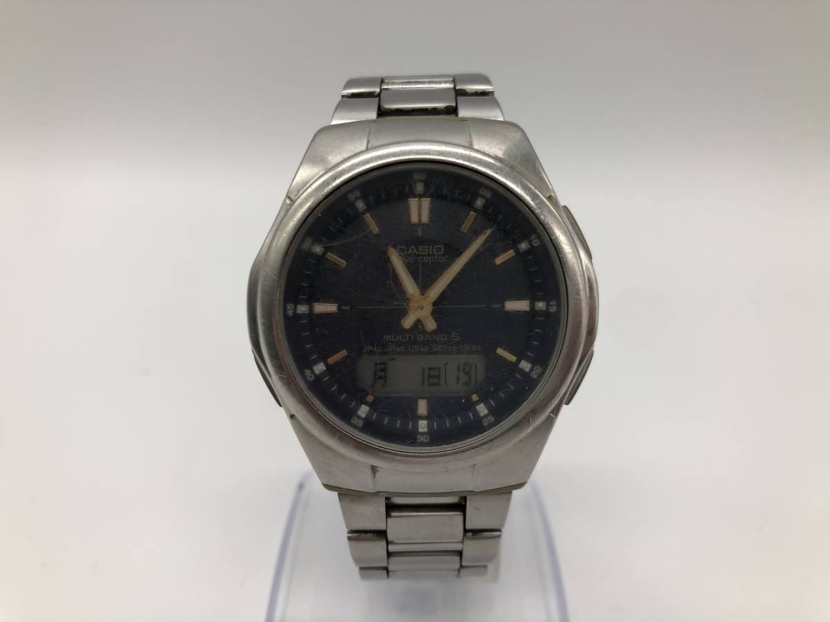 【中古品】CASIO カシオ ウェーブセプター WVA-M480 4709 ソーラー メンズ腕時計 _画像1