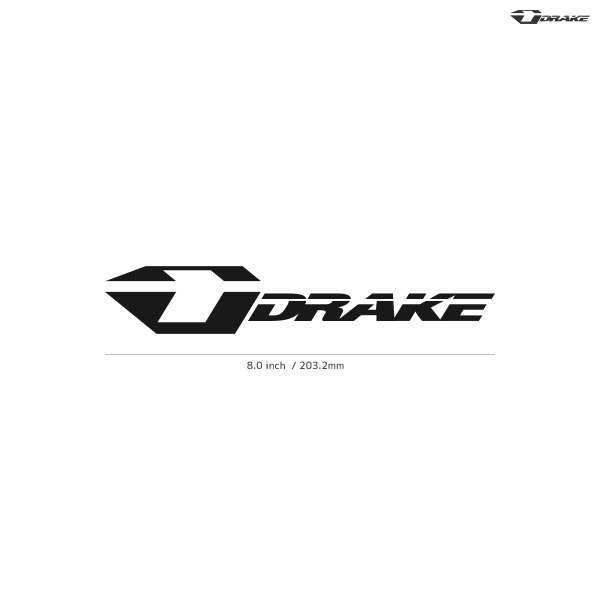 【DRAKE】ドレイク★02★ダイカットステッカー★切抜きステッカー★8.0インチ★20.3cm_画像1