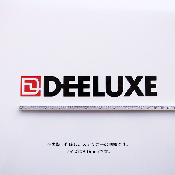 【DEELUXE】ディーラックス★14★COLOR★カラー★ダイカットステッカー★切抜きステッカー★8.0インチ★20.3cm_画像3